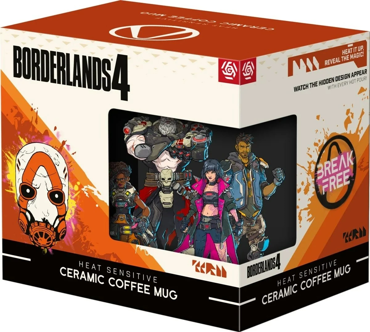 Filxhan qeramike Good Loot Borderlands 4 Vault Keeper Glitch 450 ml, zi/portokalli