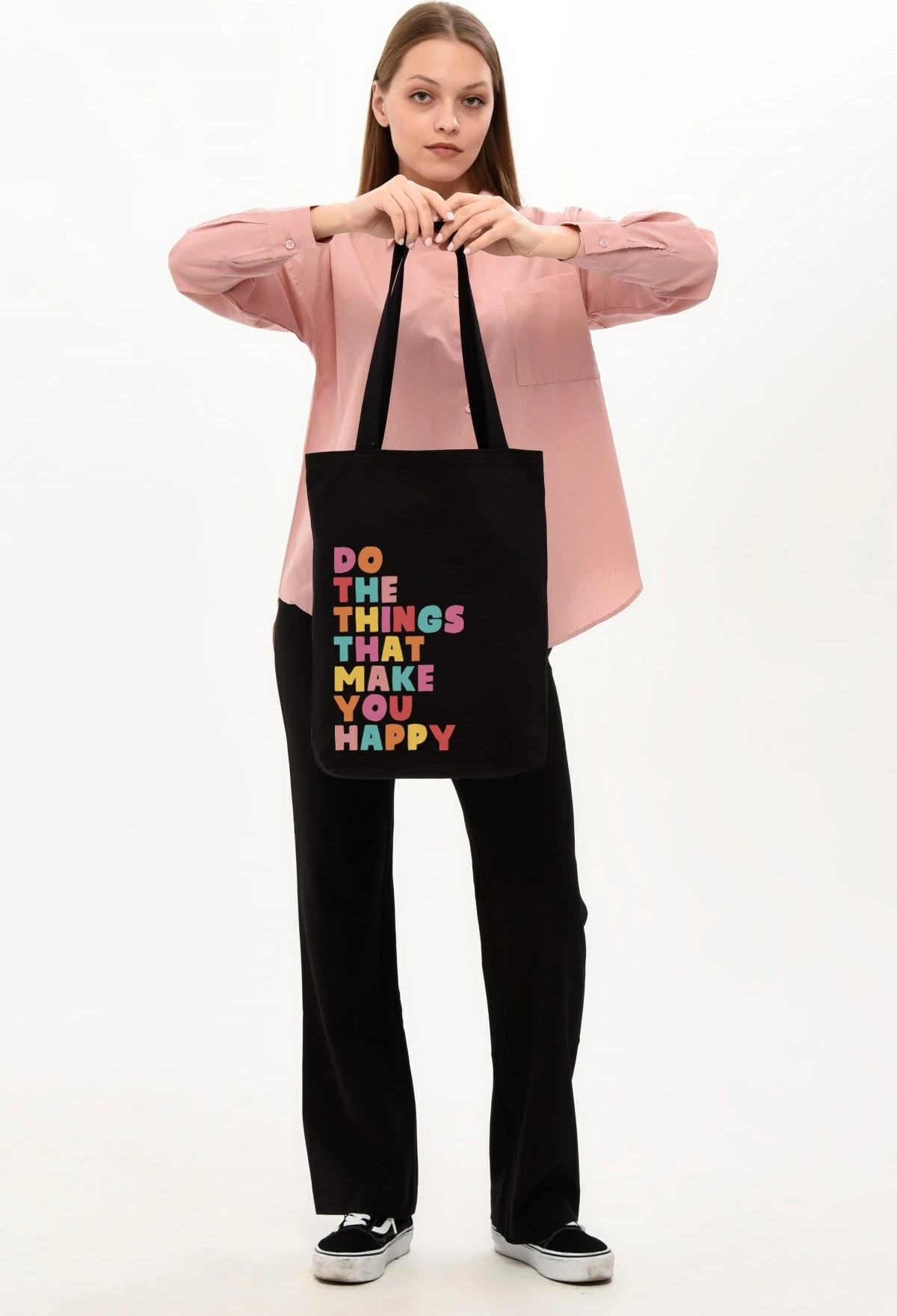 Çantë tote Zoozie Bags, 1473, e zezë, 35x40x8cm