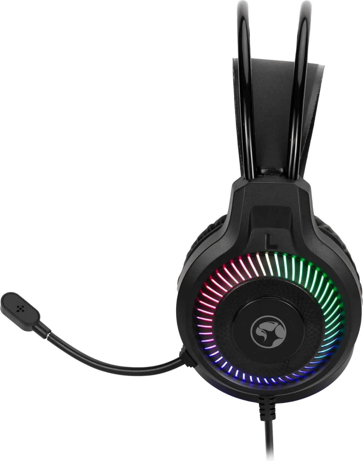 Set periferikësh gaming Marvo CM416 4në1, tastierë 104 taste membrane, maus 8000 DPI, kufje over-ear 50 mm, layout SLO/HR, i zi