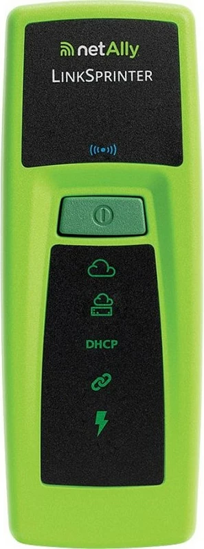 Testues rrjeti NetAlly LinkSprinter, bateri e integruar, Li-Ion, 3.63 V, 180 min, 110.7 mm, 40.6 mm, ngjyrë e zezë dhe e gjelbër