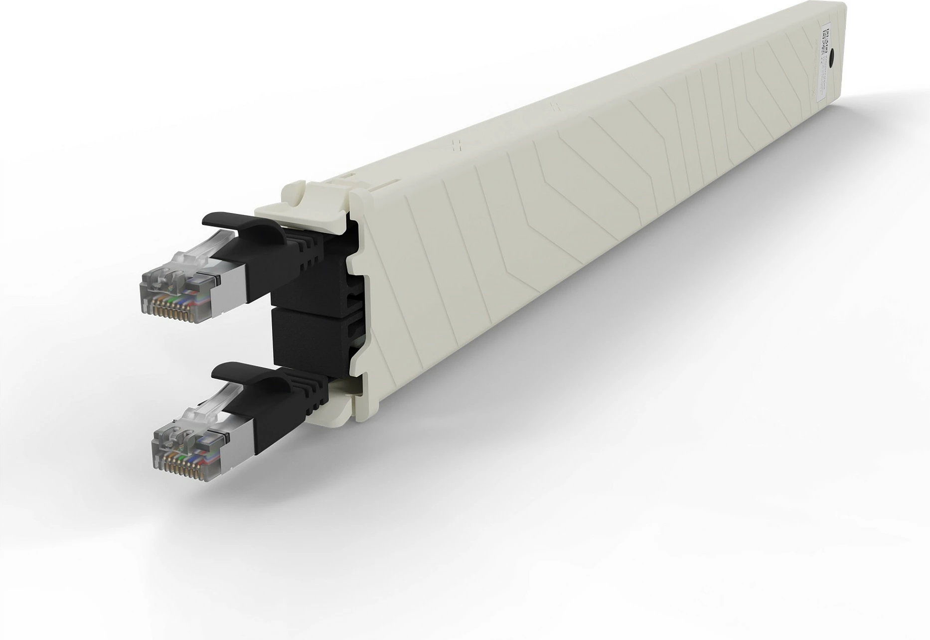 Kasetë kabllo rrjeti PATCHBOX patchbox.one 8RU, Cat6a STP, 0.8 m, e zezë