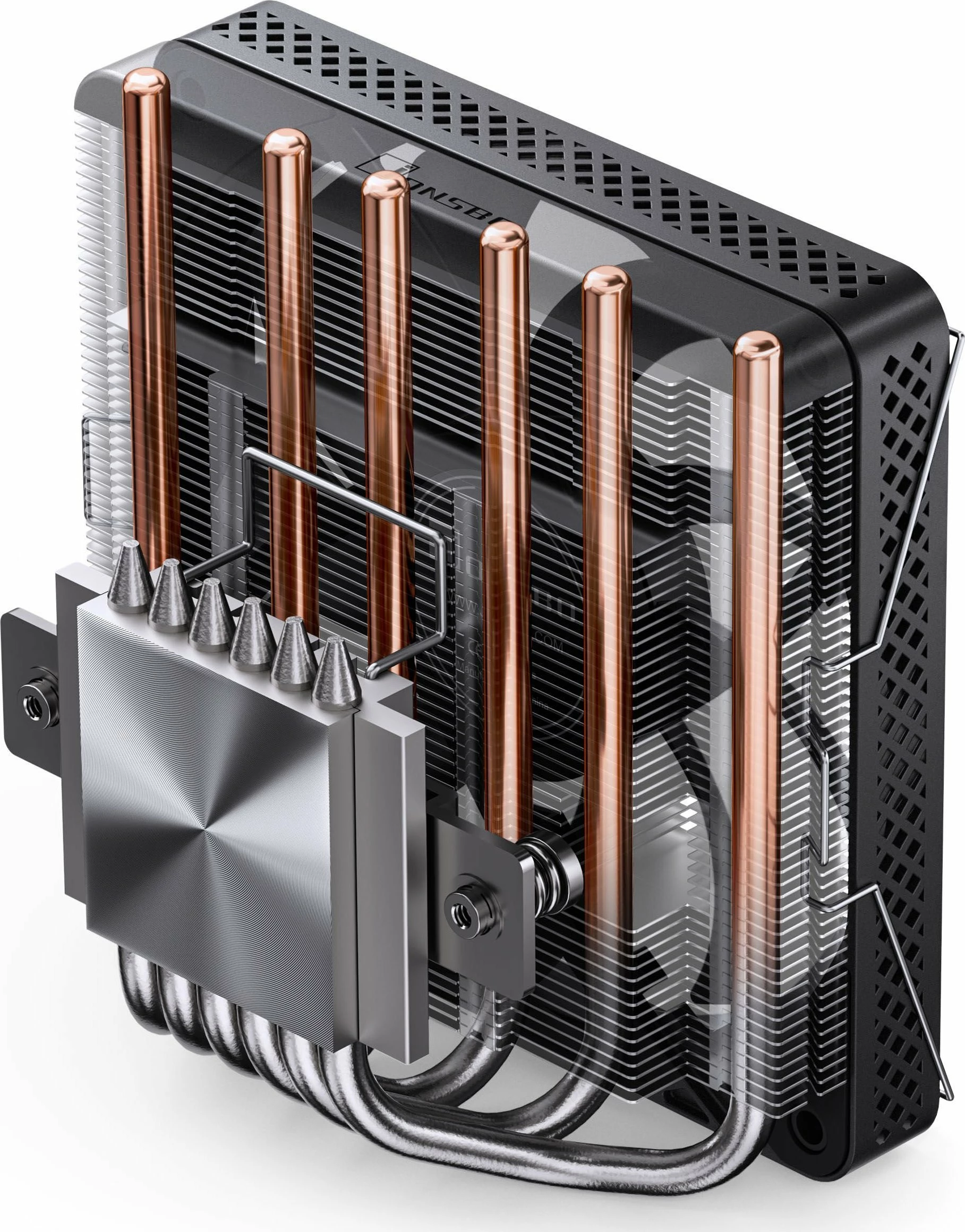 Ftohës CPU Jonsbo HP-600, 120mm, 6 heatpipes, 210W TDP, i zi