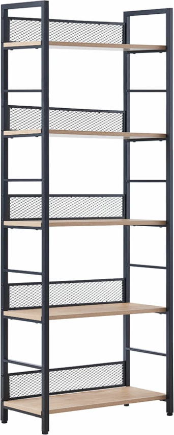 Raft librash Nest, natyral e zi, 60x28x154 cm