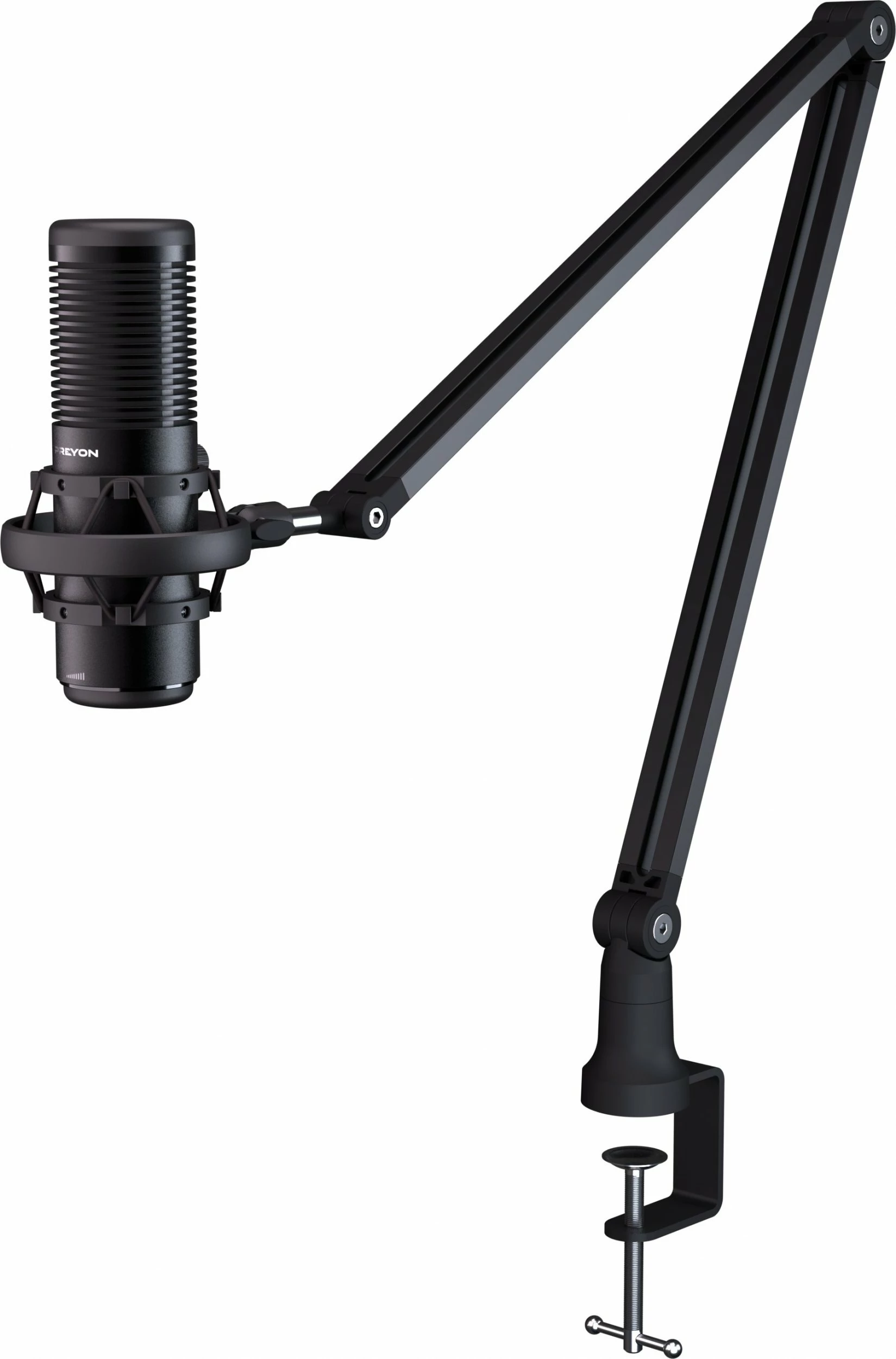 Mikrofon PREYON Stork Scream PSS43B, USB, cardioid/omnidirectional, me krah montimi, i zi, set