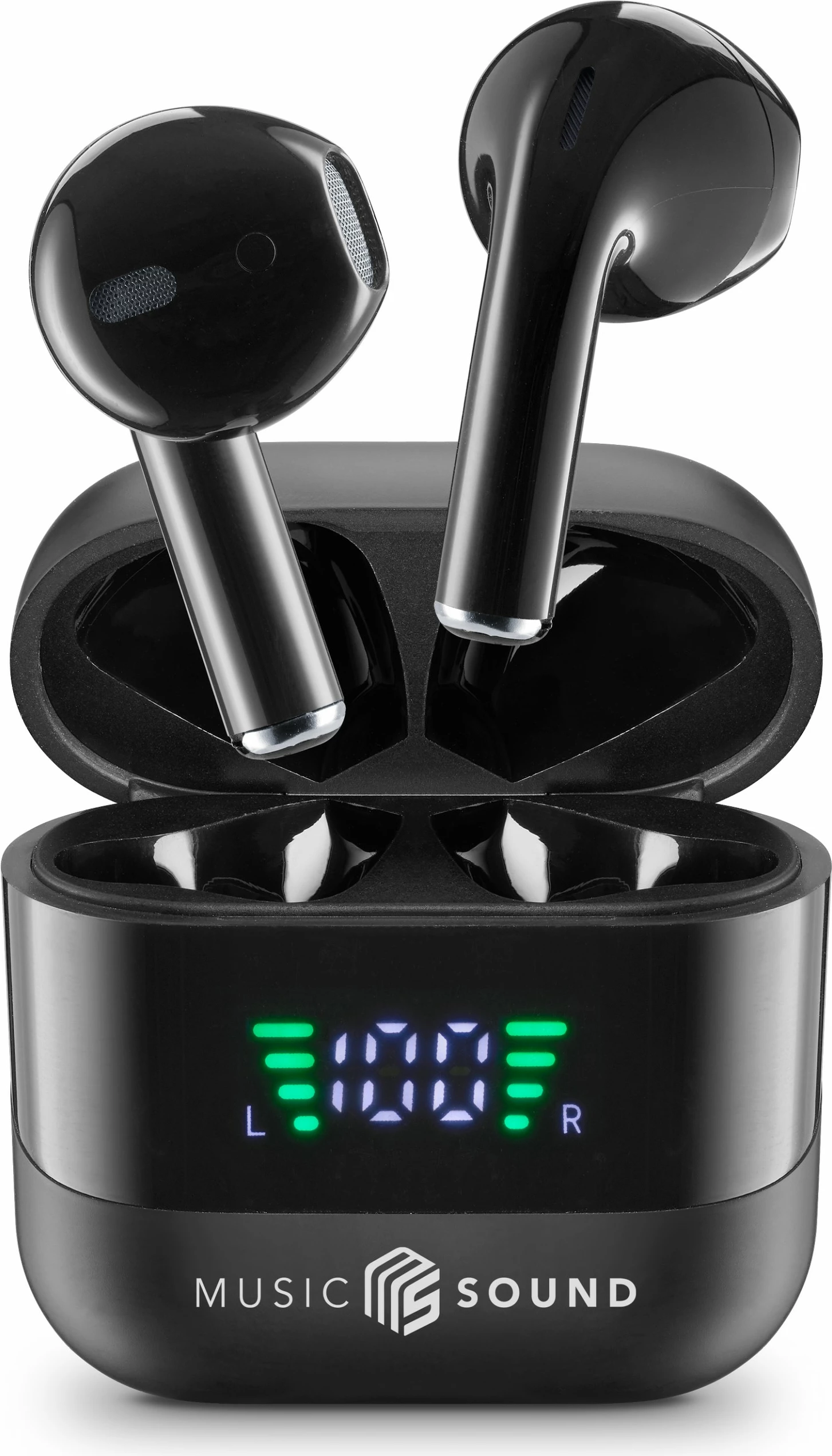 Kufje wireless Cellular Line Music Sound 8018080488603, Bluetooth 5.3, 30 orë, e zezë