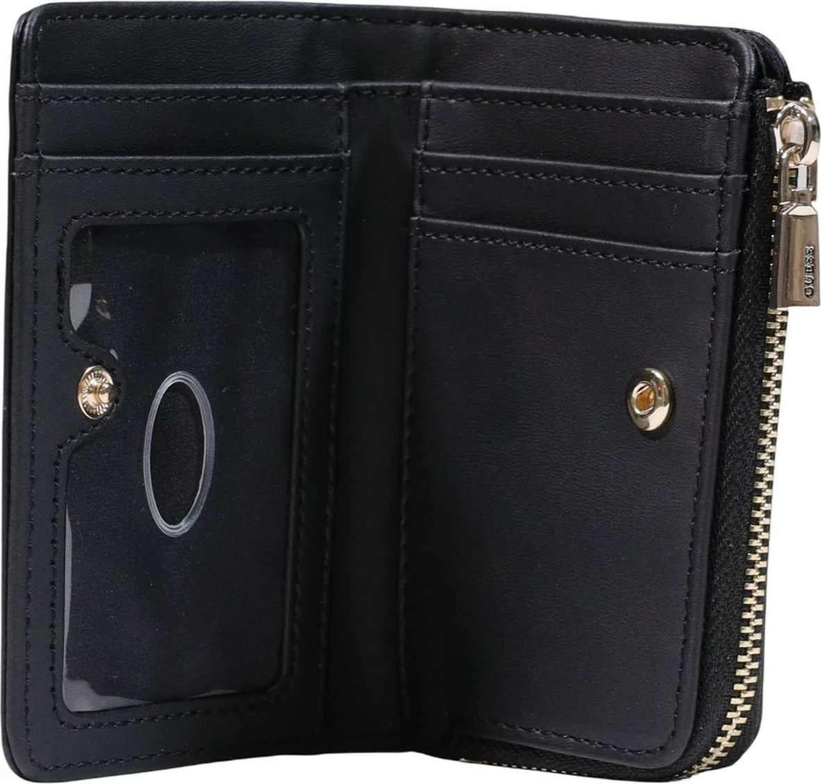 Portofol për femra Guess Laurel II SLG Petite SWBG74 59156, i zi