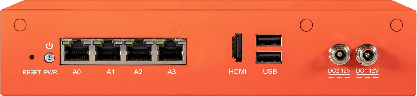 Firewall/UTM Securepoint RC100 G5, 25 përdorues, Wi‑Fi, SSD, 4x Gigabit, SIM, e kuqe