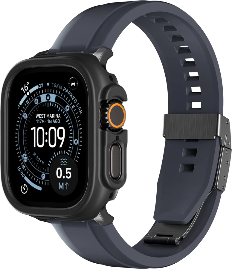 Mbështjellës mbrojtës për Smartwatch, AmazingThing, Minimal Case, për Apple Watch Ultra 3 49 mm, i zi