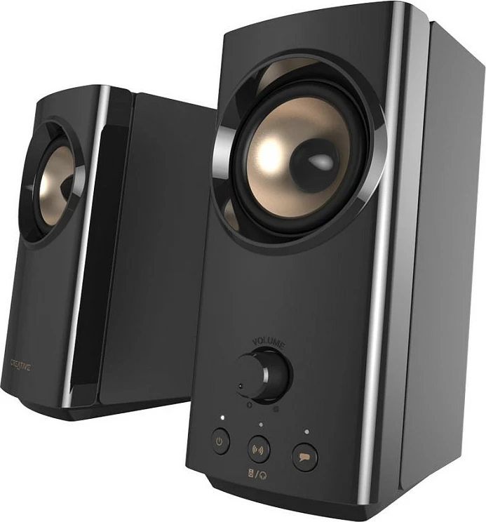 Altoparlantë Creative Labs T60, 2.0, 30W RMS, Bluetooth 5.0, USB-C, të zeza