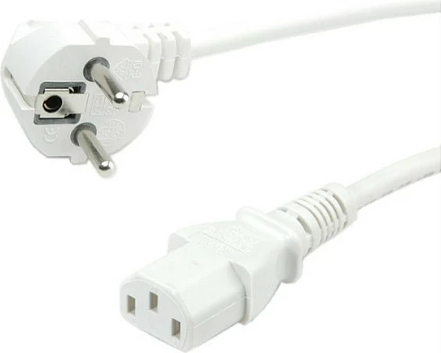 Kabllo rryme VALUE 19.99.1016, Schuko (CEE7/7) në IEC 320-C13, 0.6 m, 10A, e bardhë