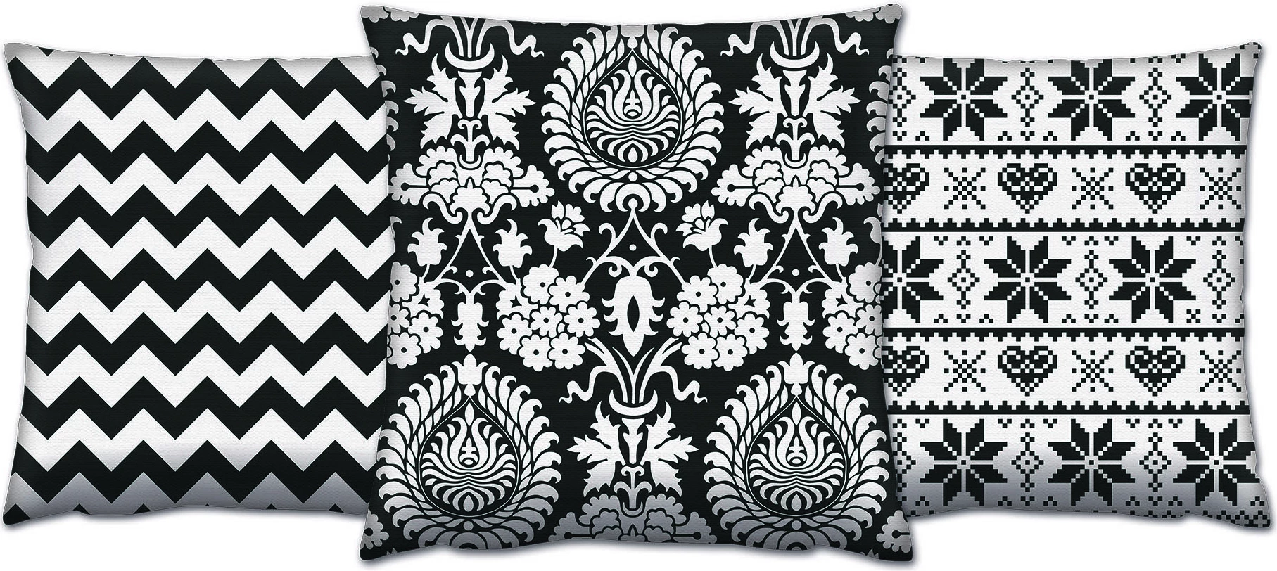 Set jastëkësh (3 copë), Aberto Design, AC-4391-4675-4407