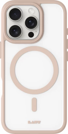 Mbështjellës LAUT Huex Protect MagSafe për iPhone 16 Pro, bezhë