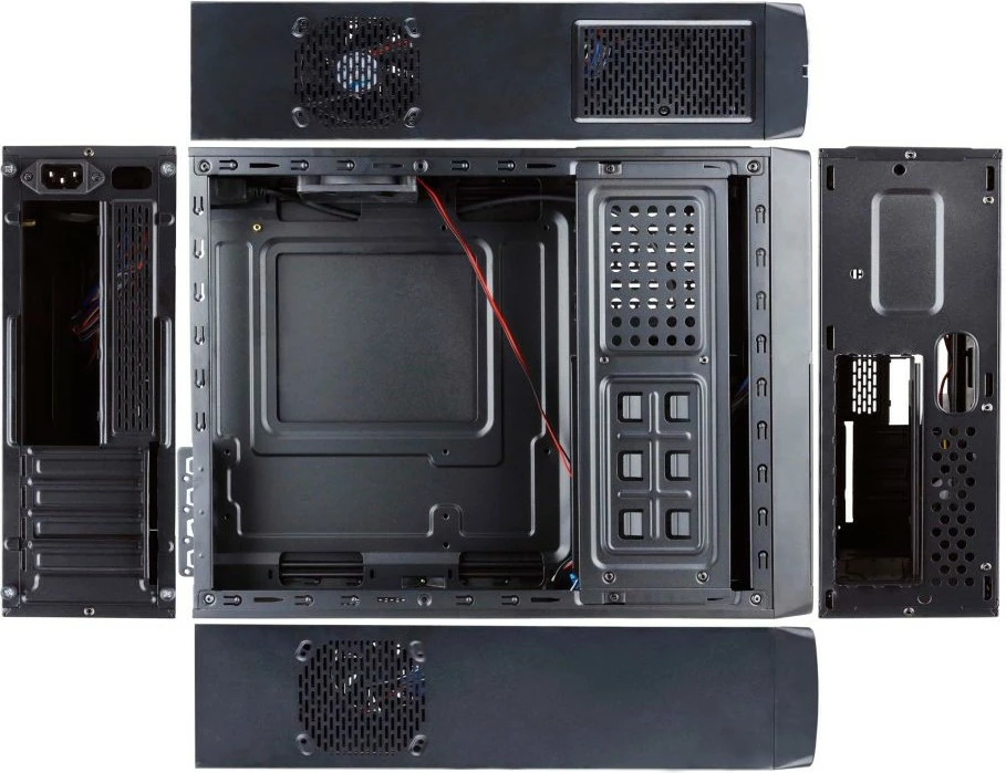 Kasë Chieftec UE-02B mini tower, micro ATX, 250W, e zezë