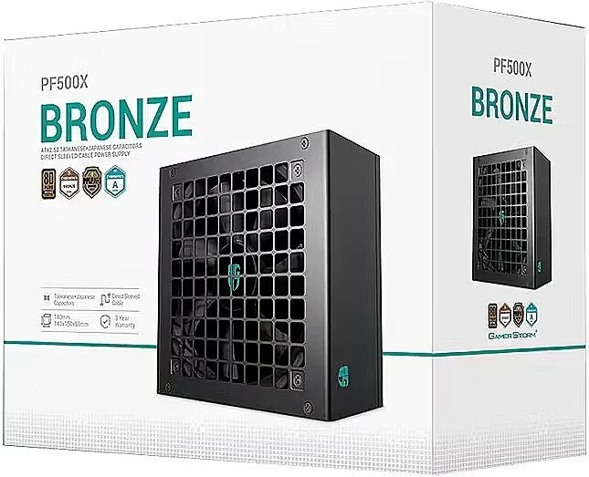 Furnizues rryme Deepcool PF500X 500W 80 Plus Bronze ATX, i zi