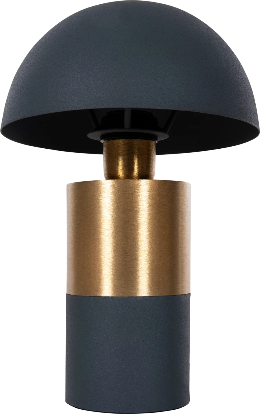 Llambë tavoline Pune, metalike, ngjyrë antracit blu-ari, FH4245.05, Φ20,5x32,5H cm