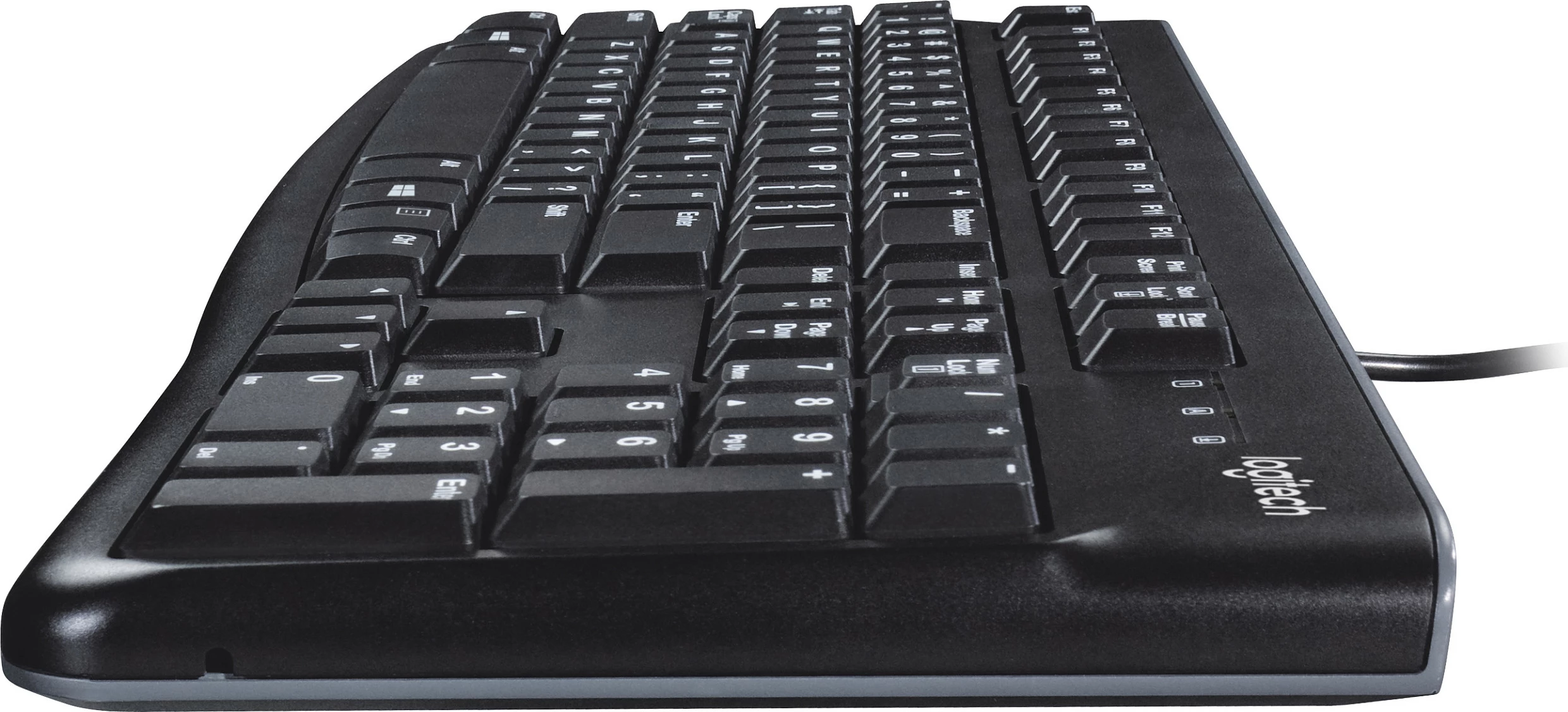 Tastierë Logitech K120, full-size, me kabllo, USB, AZERTY, e zezë