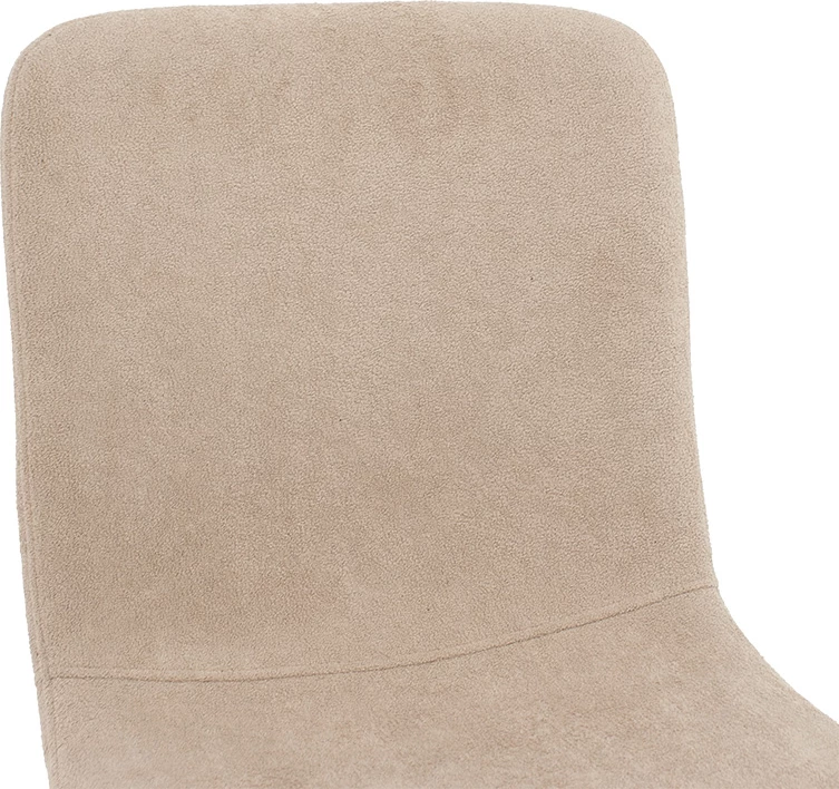 Karrige Gratify, pëlhurë bouclé, këmbë të zeza