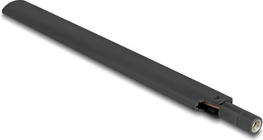 Antenë Wi‑Fi DeLOCK 90677, 6 dBi, Dual‑Band 2.4/5 GHz, RP‑SMA, e zezë