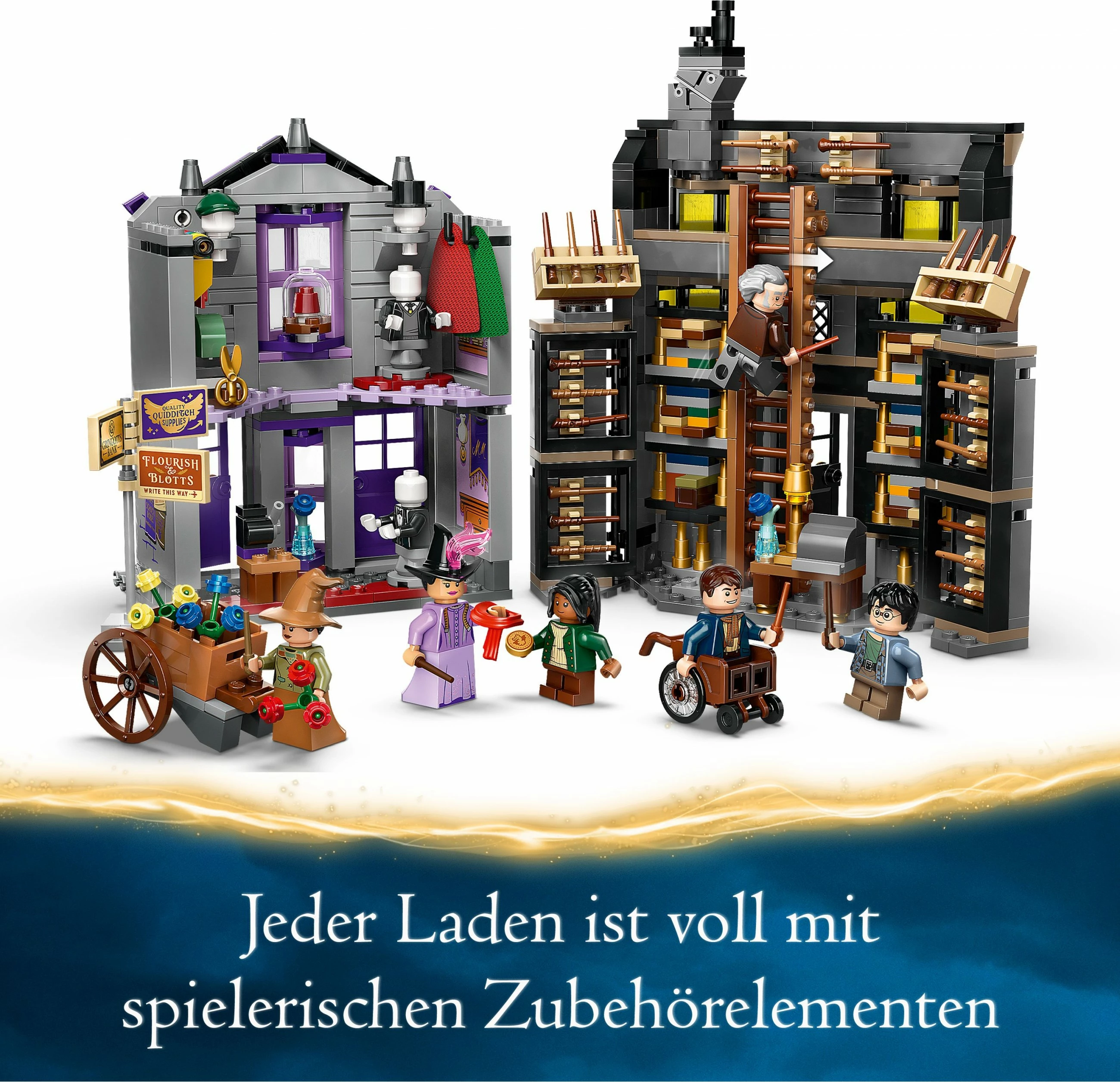 Set ndërtimi LEGO Ollivanders™ & Madam Malkin's Robes, 744 copë, shumëngjyrësh