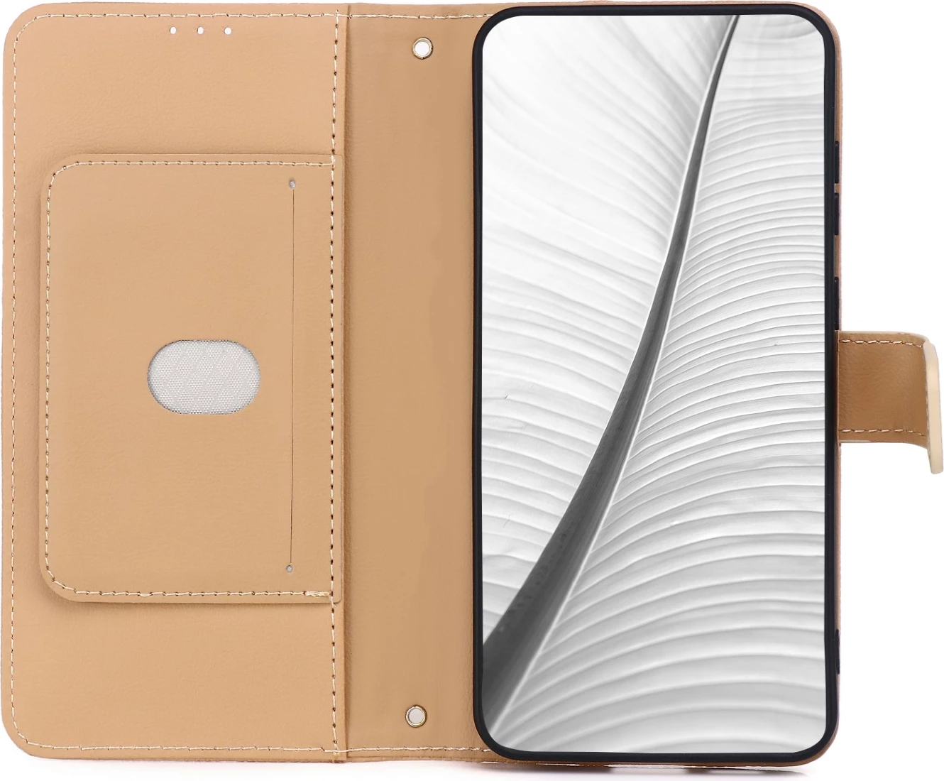 Mbështjellës ONASI Wallet Neo, flip wallet për Samsung Galaxy S26 5G, MPN 24397, bezhë