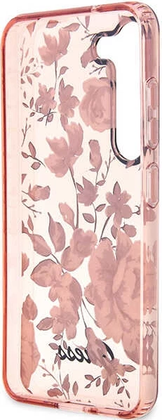 Mbështjellës Guess GUHCS23MHCFWSP për Samsung Galaxy S23+, Flower Collection, Rozë