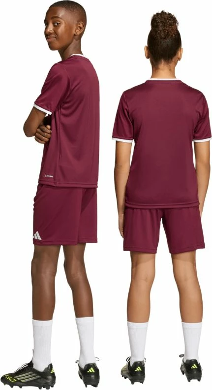 Shorce për fëmijë adidas, burgundy [Madhësia: 128 cm]