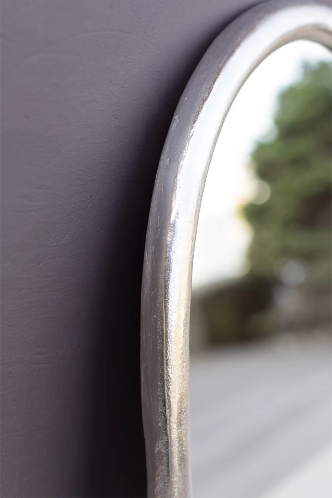 Pasqyrë muri Liscio, ngjyrë argjendi matte, 71x4x53