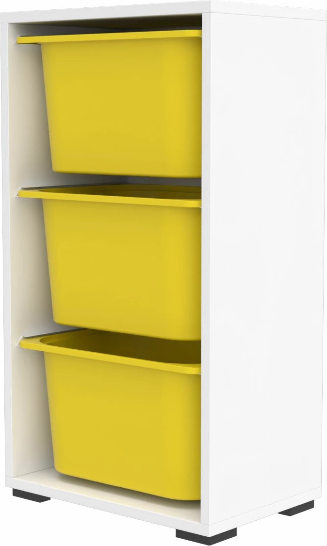 Dollap multifunksional Hanah Home, bronz 3D, i bardhë, i verdhë