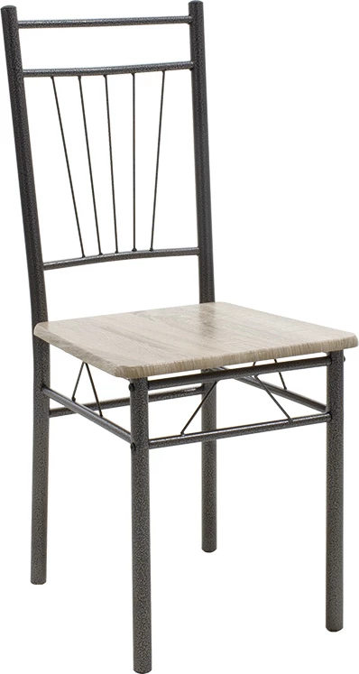 Tavolinë me karrige Roza 5 copë ngjyrë sonoma - këmbë anthracite matte 120x70x75cm