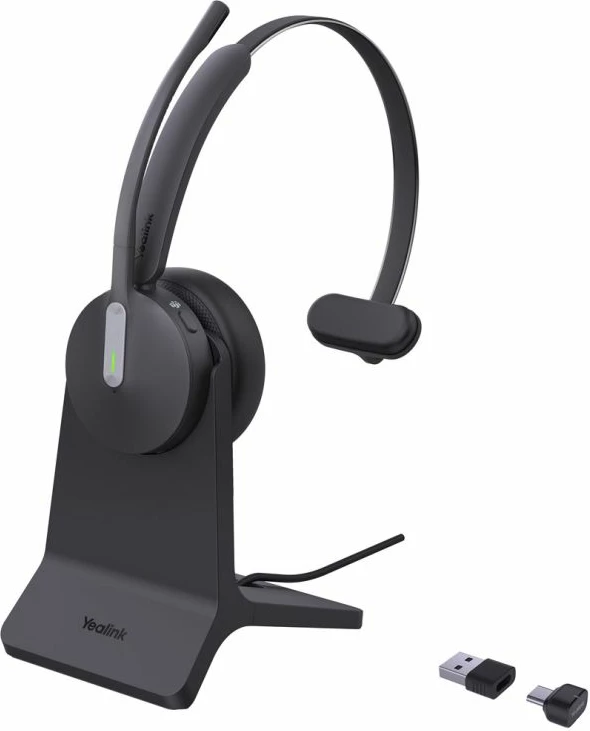 Headset Yealink BH70 Mono Teams me cradle karikimi USB-C/A, e zezë
