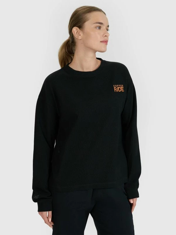 Maicë me mëngë të gjata oversize për femra 4f