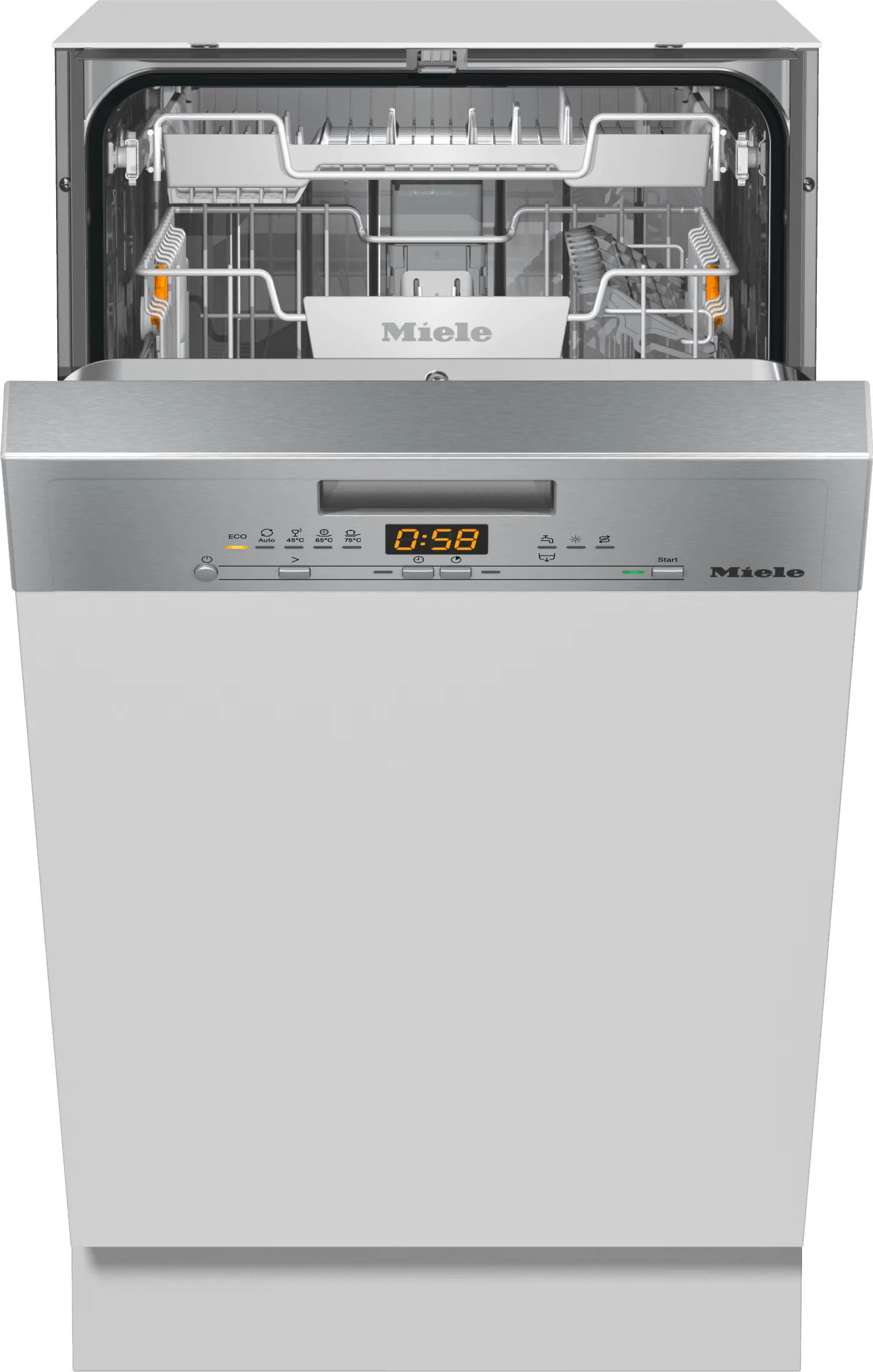 Lavastovilje Miele G 5540 SCi SL Activ 45 cm, e integrume pjesërisht, QuickPowerWash, e bardhë
