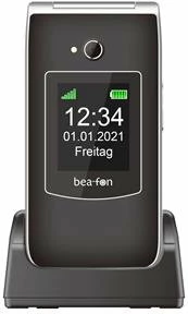 Celular me kapak Beafon SL645, ekran 2.8\", SOS, 2G, kamerë 3MP, microSD deri 16GB, i zi, set me karikues tavoline