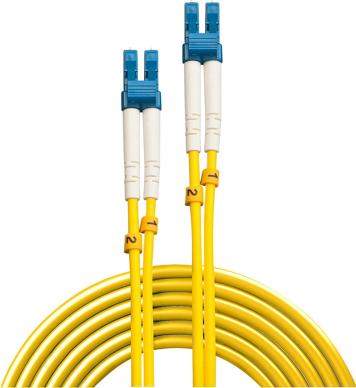 Kabllo patch fibre optike LINDY OS2 9/125 LC-LC, 2m, single-mode, e verdhë