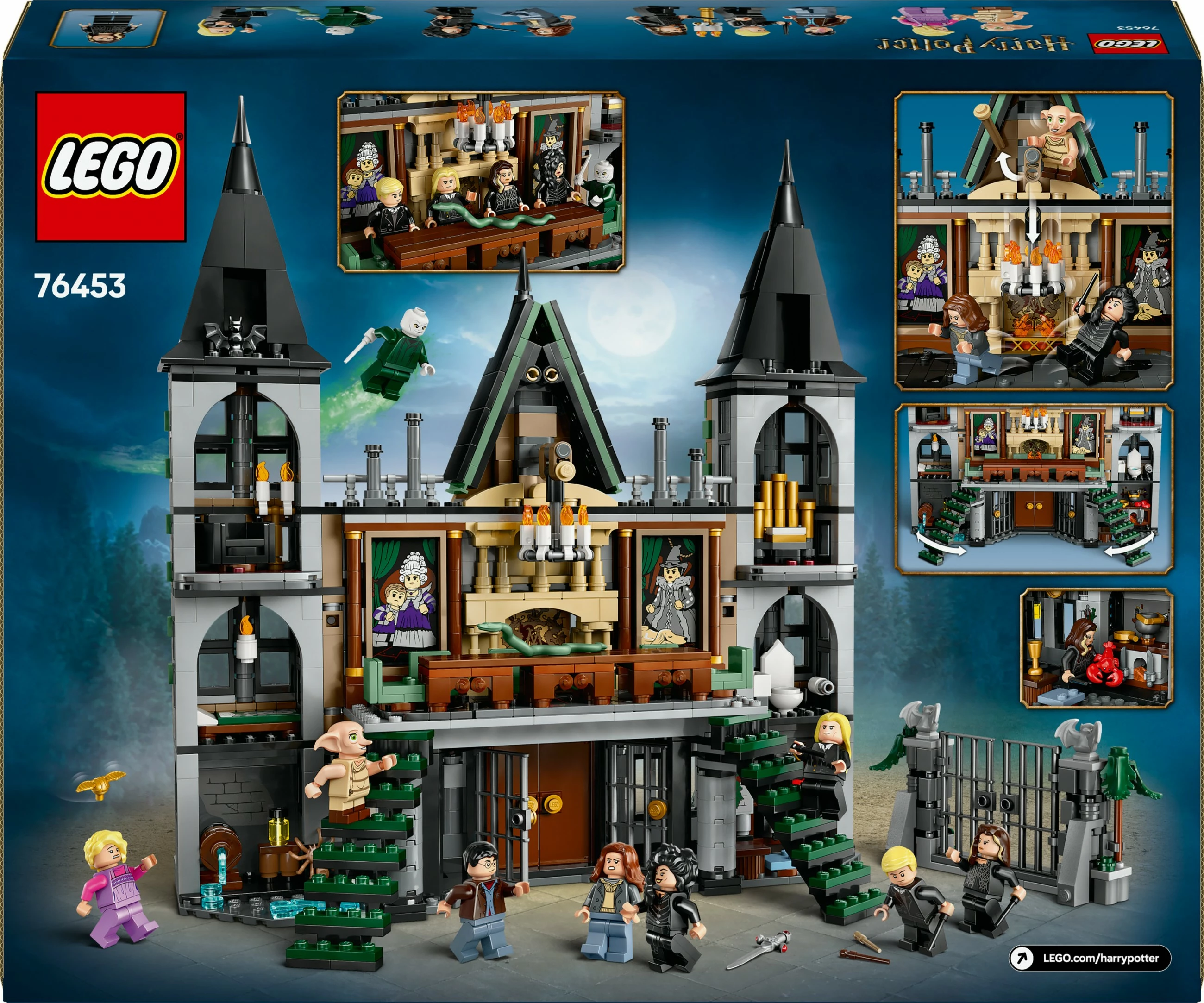 Set ndërtimi LEGO Harry Potter Landsitz der Familie Malfoy 76453, shumëngjyrësh