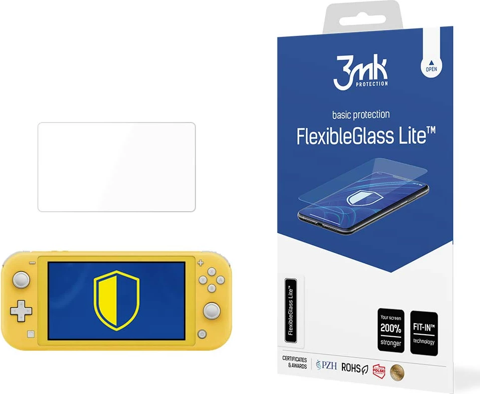 Xham hibrid mbrojtës 3mk FlexibleGlass Lite për Nintendo Switch Lite 2019, Transparent