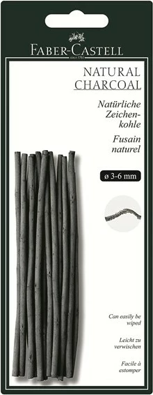 Shkoptha qymyr FABER-CASTELL 129198, 6mm, ngjyrë gri