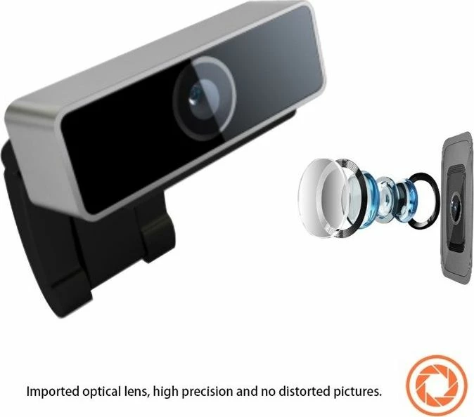 Webcam Coolcam NPC-166DU Full HD 1080p USB me mikrofon, e zezë