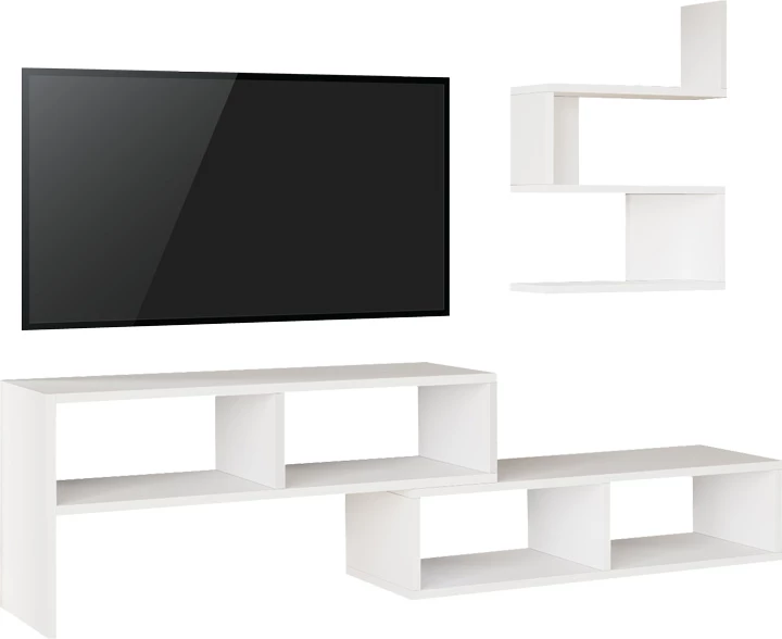 Set për dhomë dite Kakomo, ngjyrë e bardhë, 170x29.5x43cm