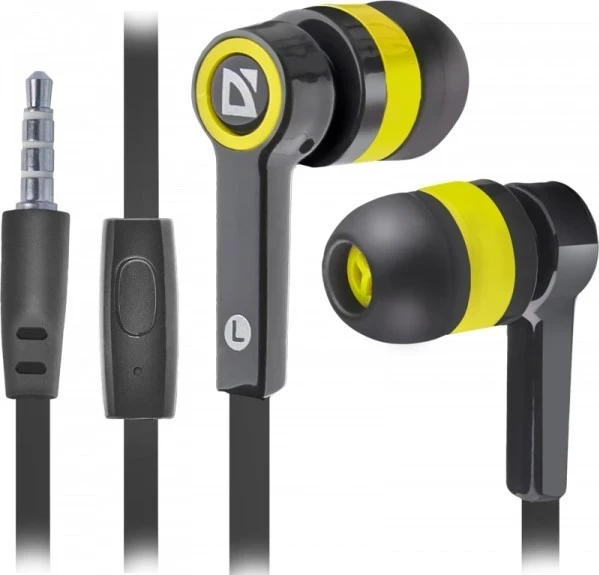 Kufje Defender Pulse 420, me kabllo, ngjyrë e zezë-verdhë