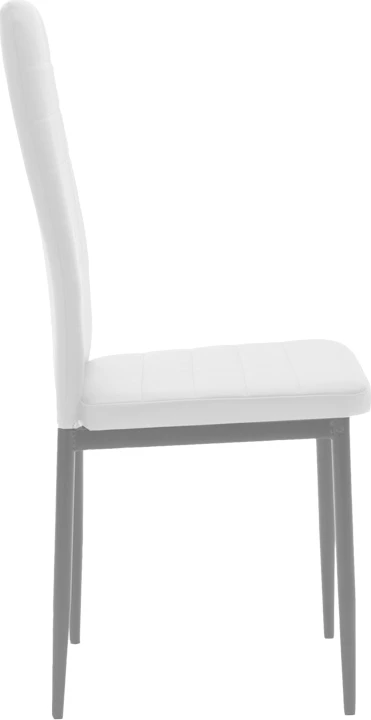 Set tavoline me karrige Natali-Parker, 5 copë, MDF e bardhë, këmbë natyrale, 120x80x76cm