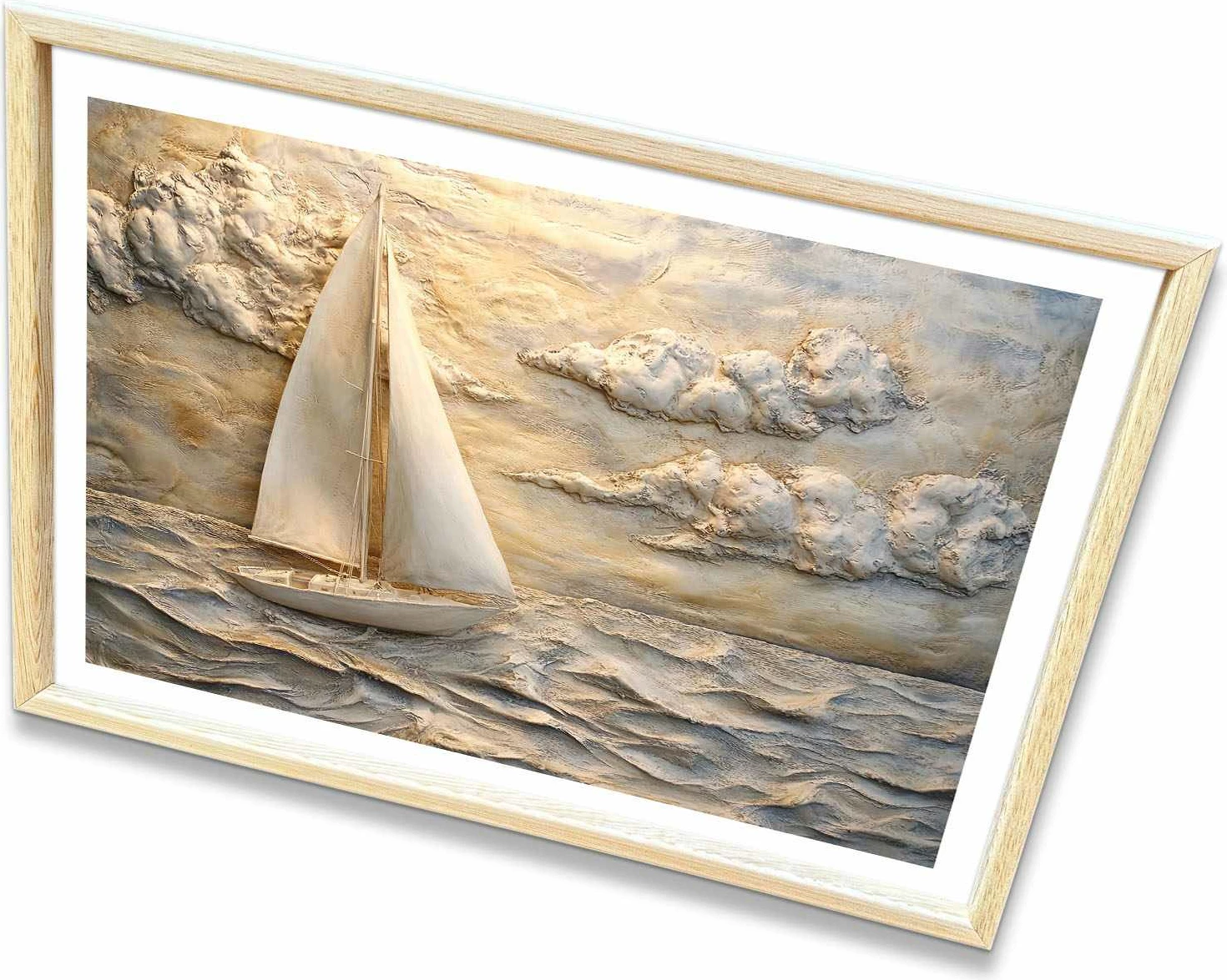 Pikturë dekorative me kornizë, MDF, Wallity, Ahswabisabi-027, 42x62cm