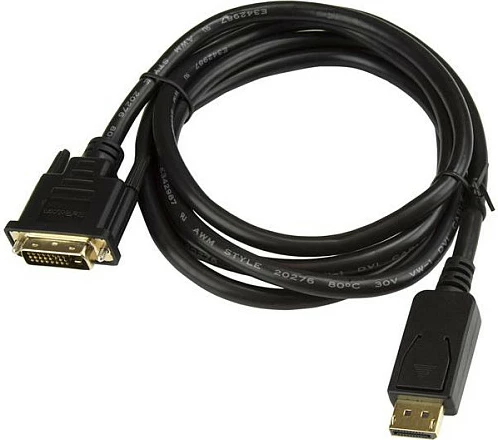 Kabllo DisplayPort në DVI-D StarTech DP2DVI2MM6, 1.8m, 1080p, e zezë