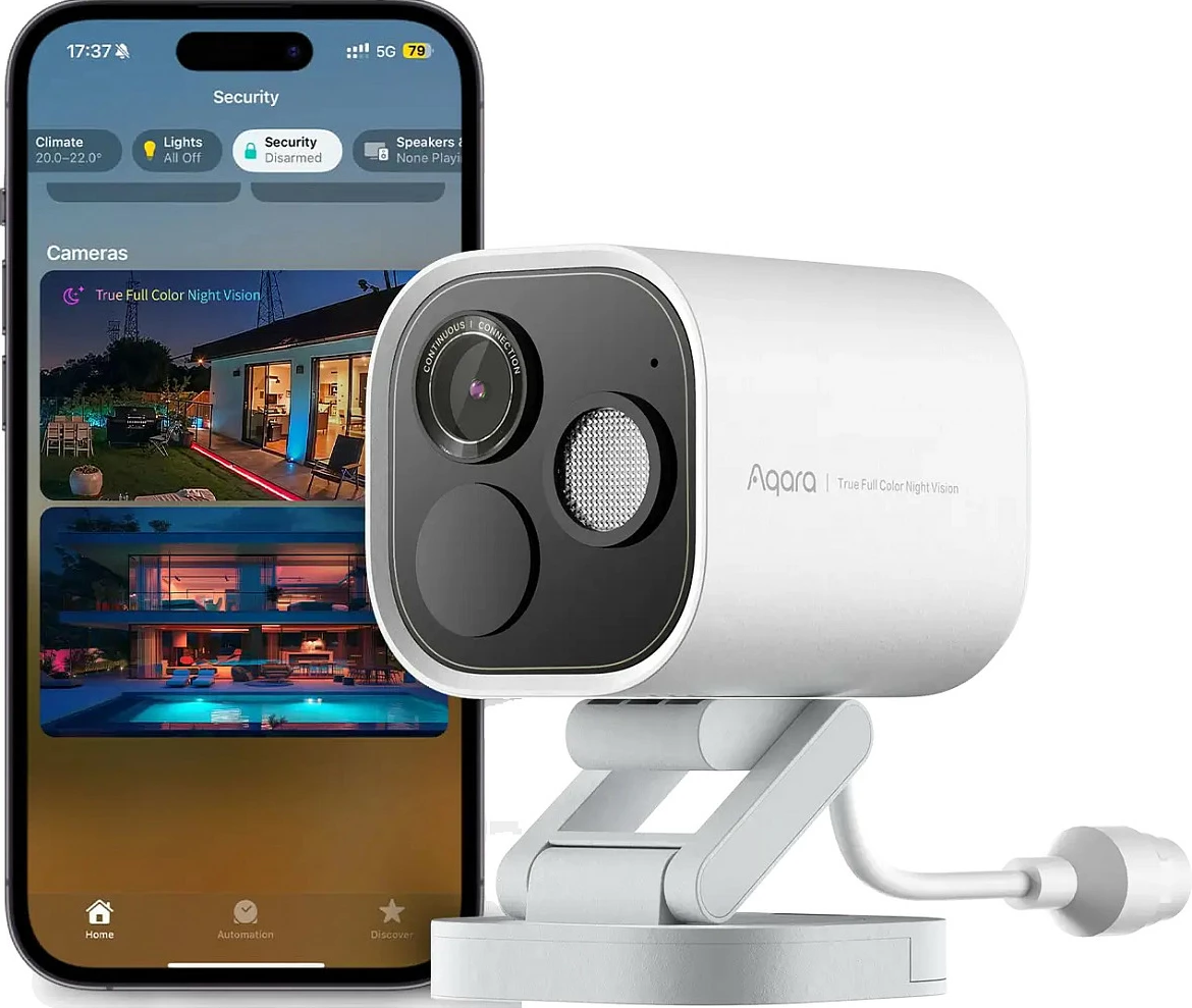 Kamerë sigurie IP Aqara Hub G5 Pro, 4MP 2.6K, PoE+, IP65, Night Vision, e bardhë