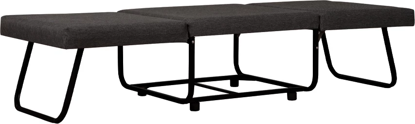 Pouf palosshëm, shtrat, ngjyrë gri e errët, 26-861, 70x72x43 cm