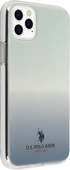 Mbështjellës U.S. Polo Assn. USHCN65TRDGLB për iPhone 11 Pro Max, Pattern Gradient, kaltër