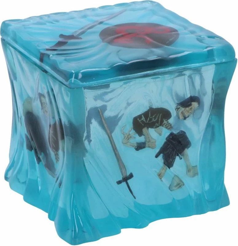 Kuti zarash NEMESIS NOW Dungeons & Dragons Gelatinous Cube, rrëshirë, e pikturuar me dorë, e licencuar zyrtarisht, transparente blu