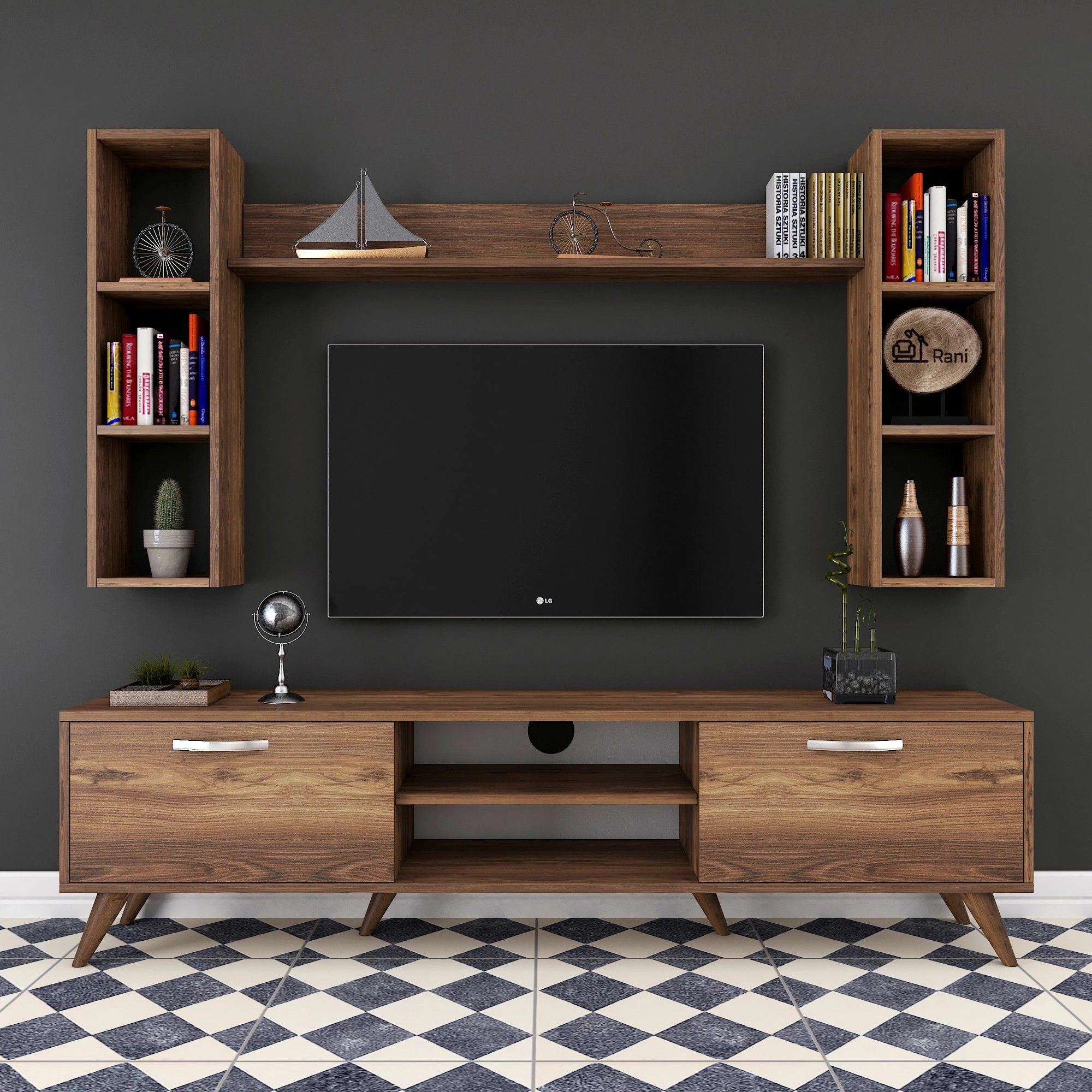 Komodë TV Hanah Home, M5 - 240, ngjyrë arre