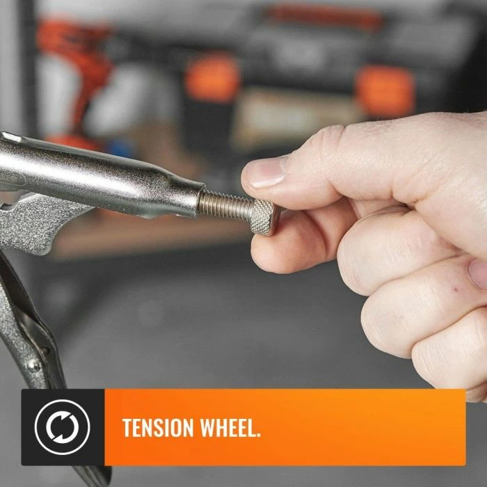 Set pinca bllokuese VONHAUS 3500142 5 copë (125–250 mm), argjendtë, me çantë të zezë