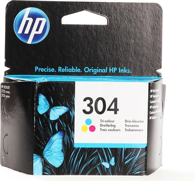 Kartush bojë, HP, 304 N9K05AE, tri-color 2 ml standard, rendiment 100 faqe, C/M/Y
